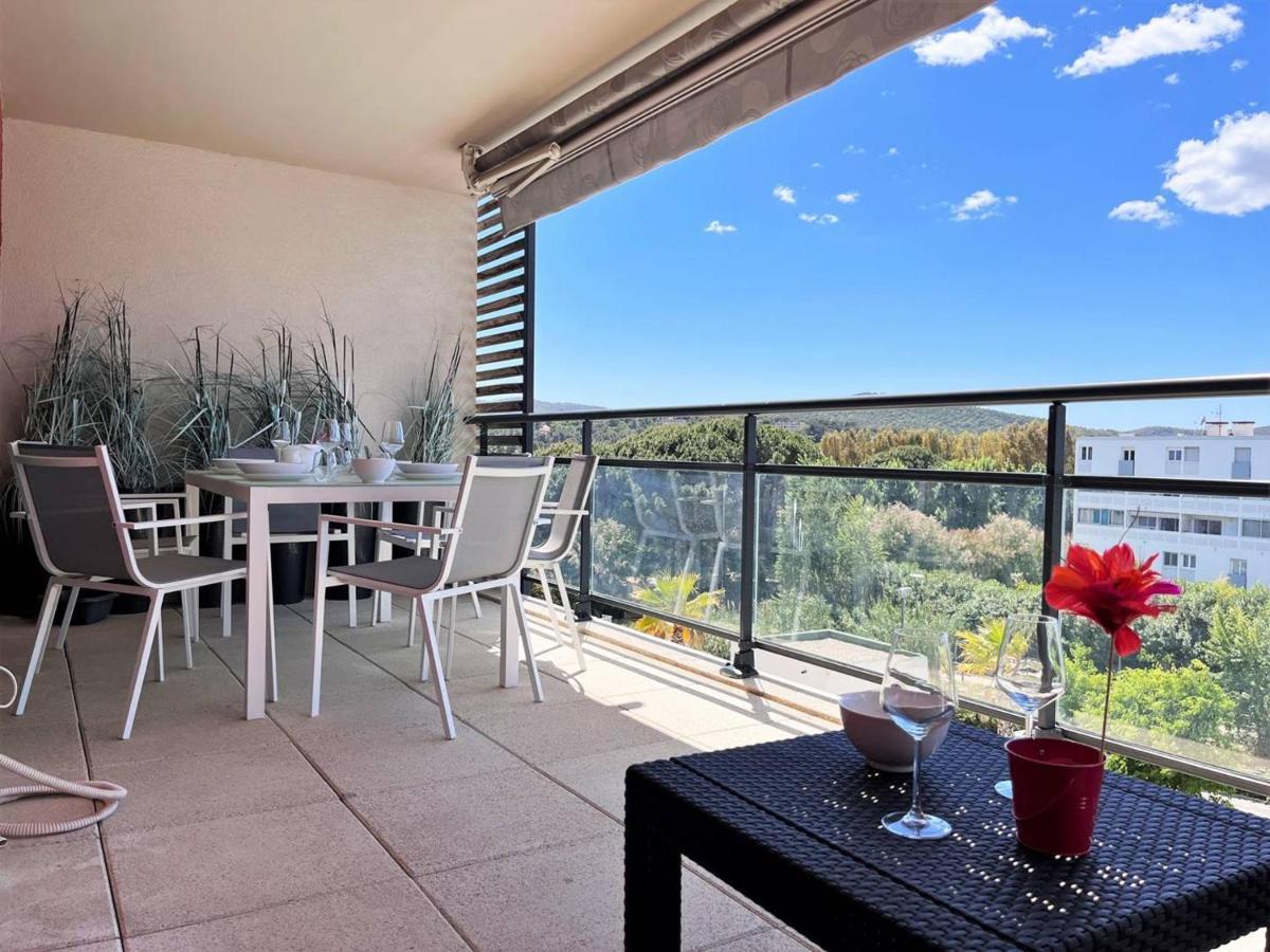 Charmant T2 Climatise Avec Grande Terrasse, Piscine Et Parking Privatif, Proche Plage Et Commerces. - Fr-1-251-441 Ле-Лаванду Экстерьер фото