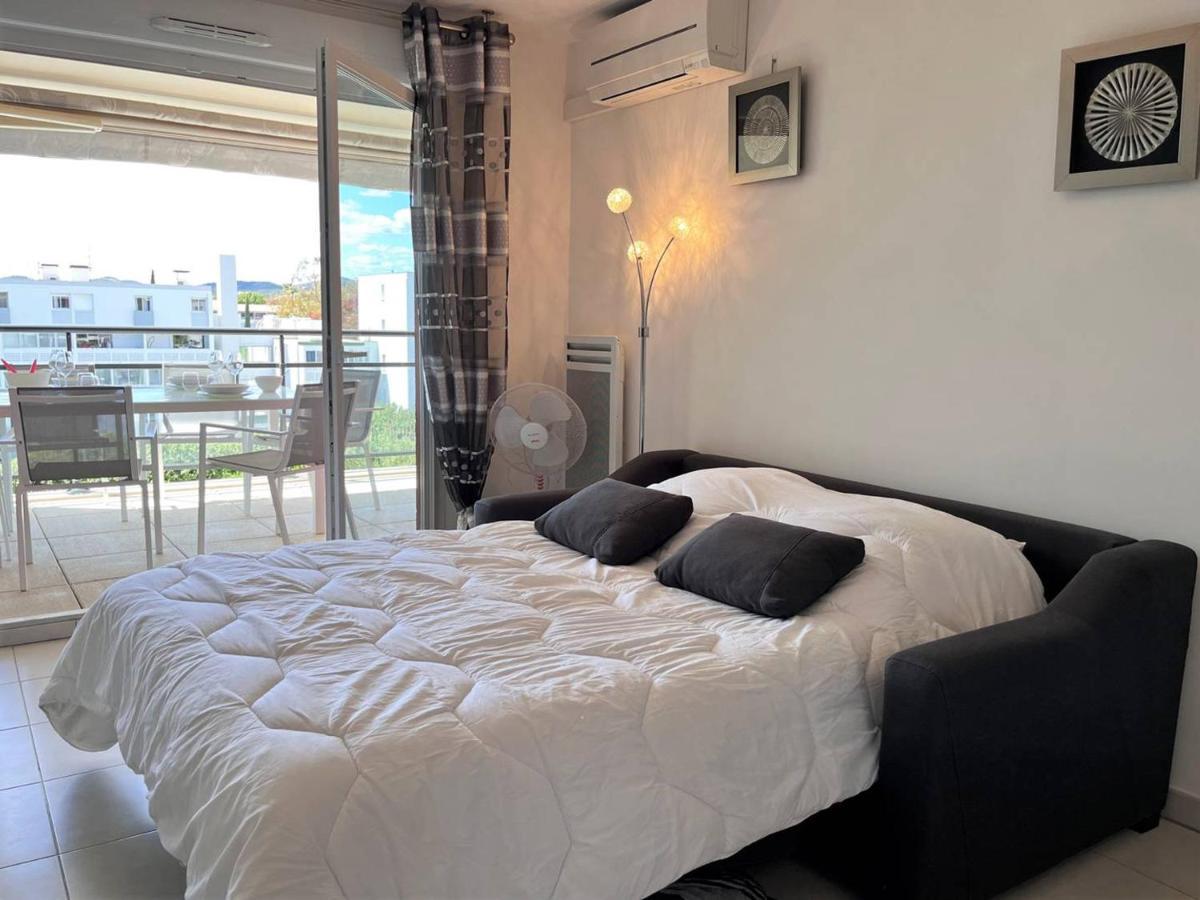 Charmant T2 Climatise Avec Grande Terrasse, Piscine Et Parking Privatif, Proche Plage Et Commerces. - Fr-1-251-441 Ле-Лаванду Экстерьер фото